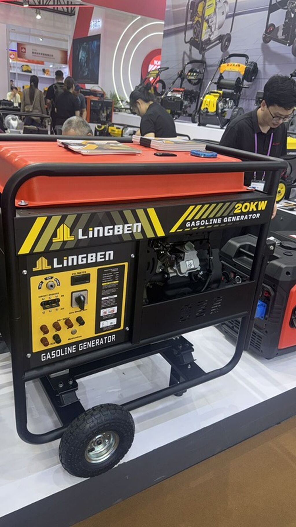 Бензиновый генератор Lingben 20KW в открытом рамном исполнении