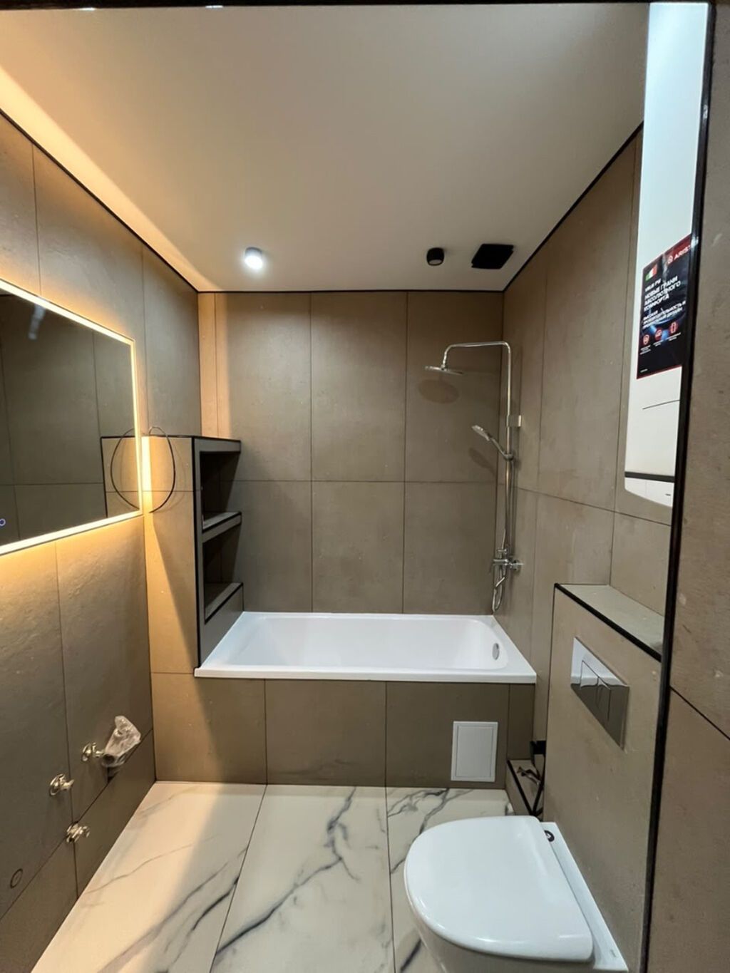 2 комнаты, 69 м², Асанбай мкр Элитка, 6 этаж, Дизайнерский ремонт: фото 6