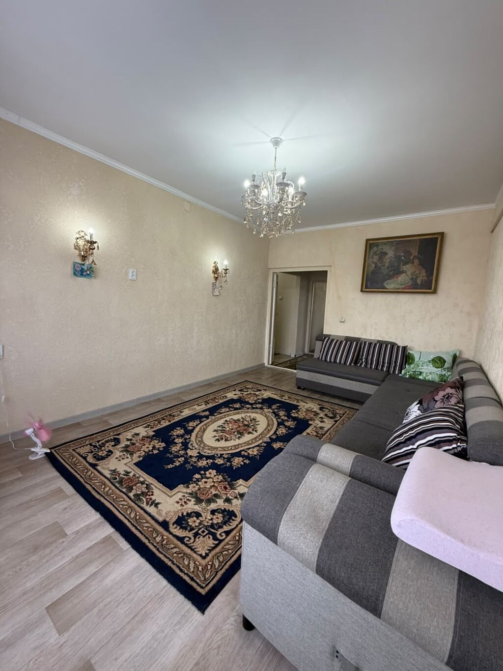 2 комнаты, 52 м², Аламудун с. 106 серия, 3 этаж, Косметический ремонт: фото 1