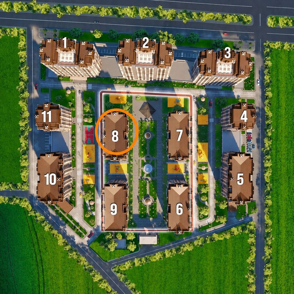 2 комнаты, 48 м², Асанбай мкр Элитка, 7 этаж, ПСО (под самоотделку): фото 1