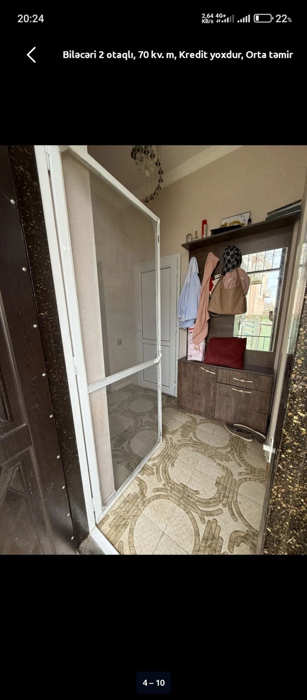 Biləcəri qəsəbəsində həyət evi – 2 otaqlı, 70 kv.m. Orta təmir
