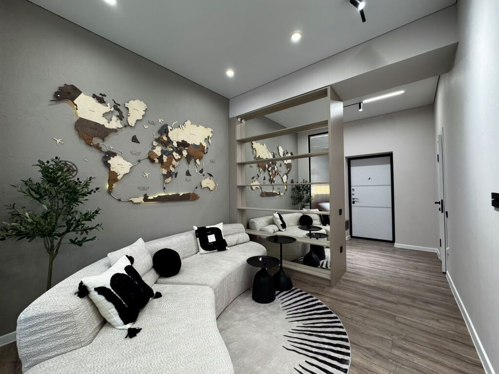 2 комнаты, 55 м², Асанбай мкр Элитка, 5 этаж, Дизайнерский ремонт: фото 4