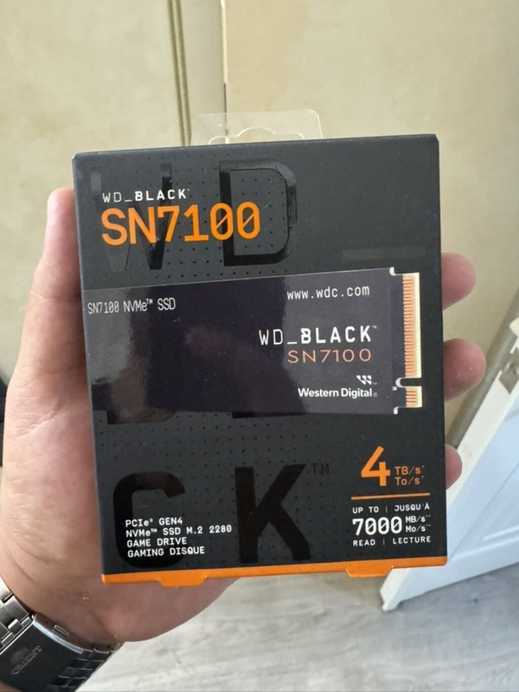 SSD 4TB WD_BLACK SN7100 — высокоскоростной NVMe SSD для игр и: фото 1