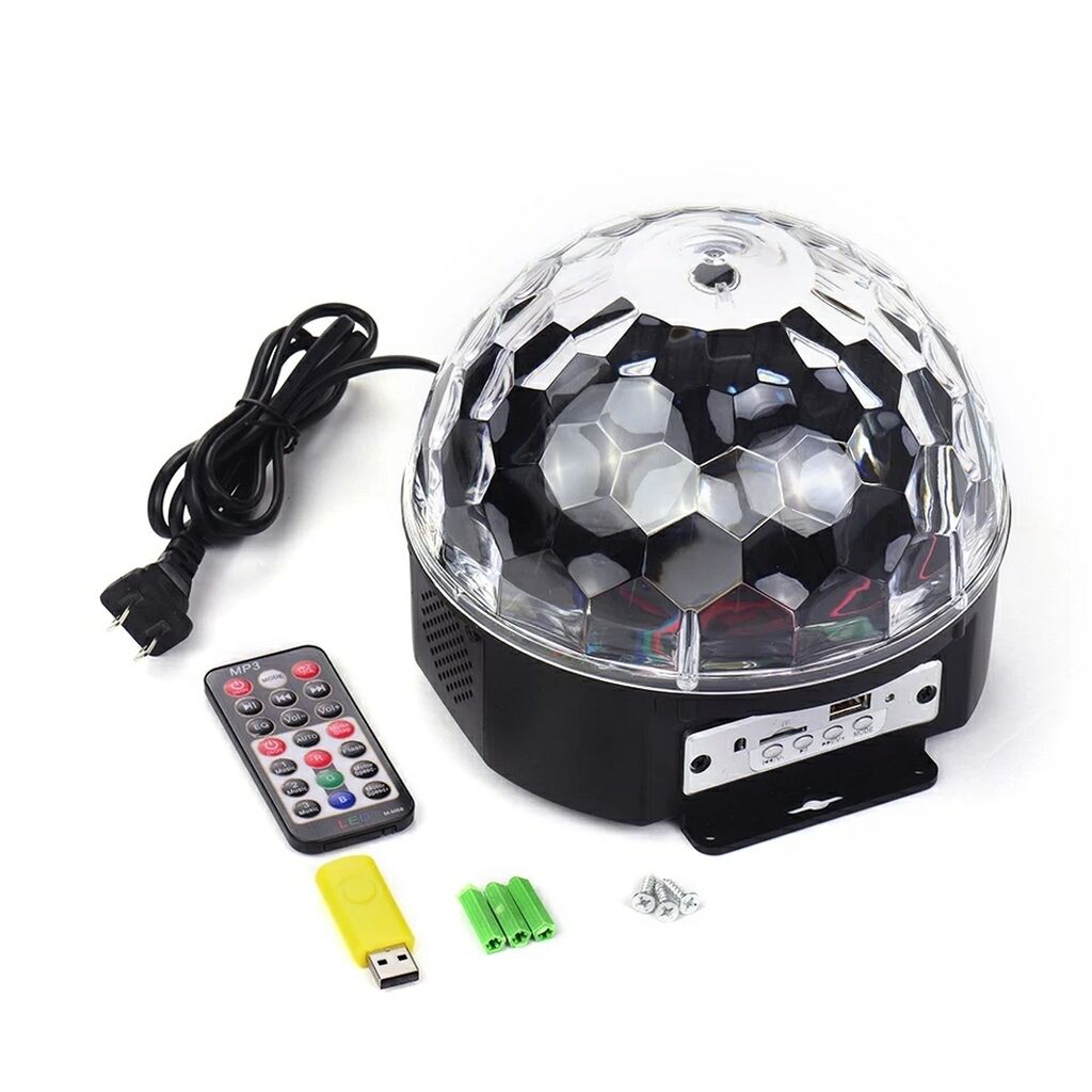 Lighting mp3. ZF-m6 диско шар. Mp3 led Magic Ball Light запчасти. Диско шар музыкальный с пультом. Диско шар с блютузом.