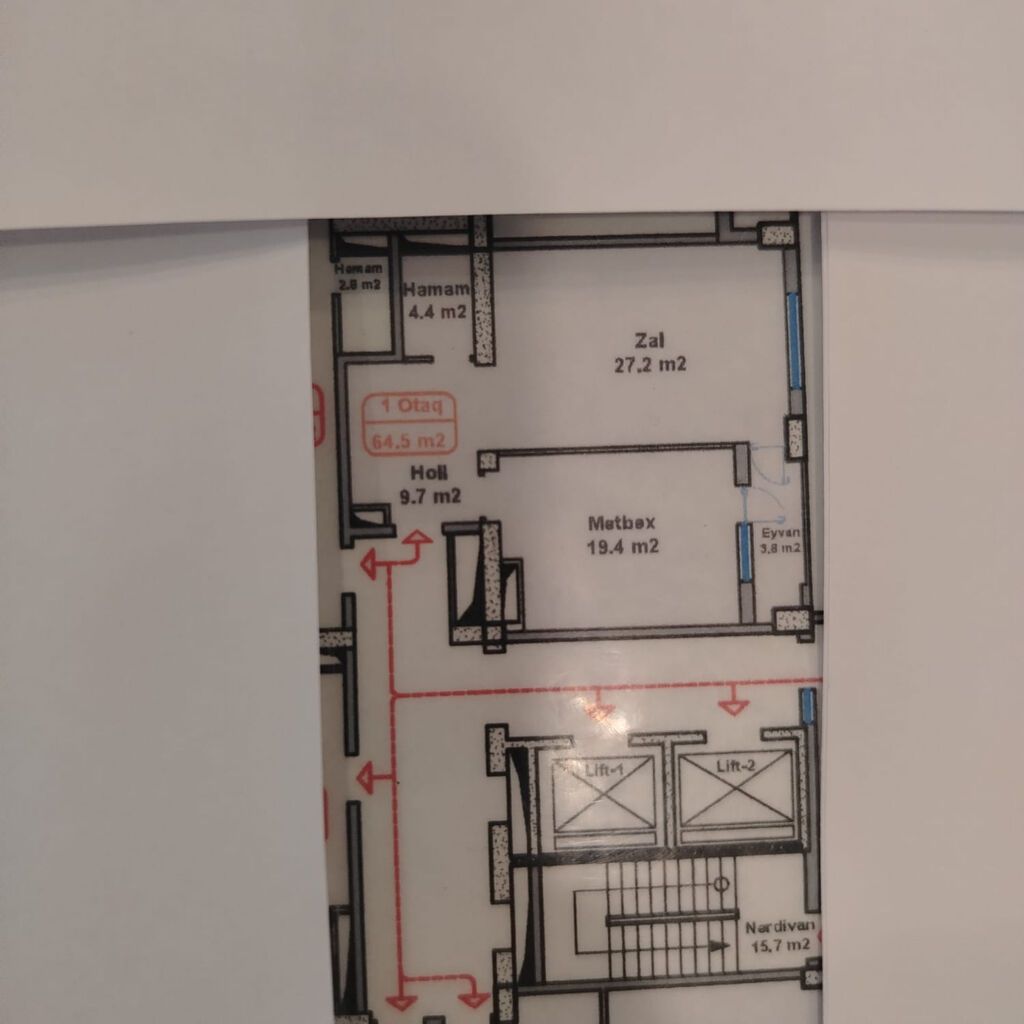 2 otaqlı, Yeni tikili, 65 kv. m