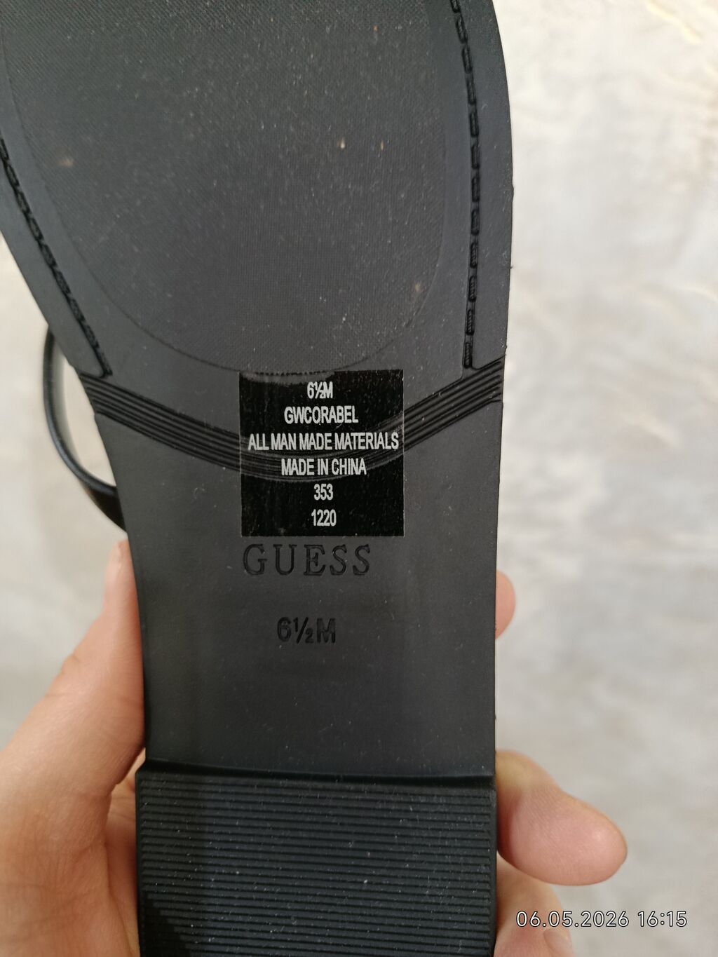 Босоножки, 36.5, Guess, Новый, цвет - Черный, Самовывоз: фото 2