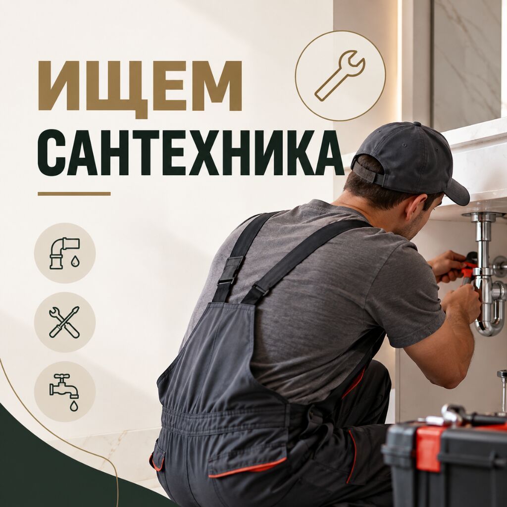 Требуется сантехник в строительную компанию «Элит-Хаус»