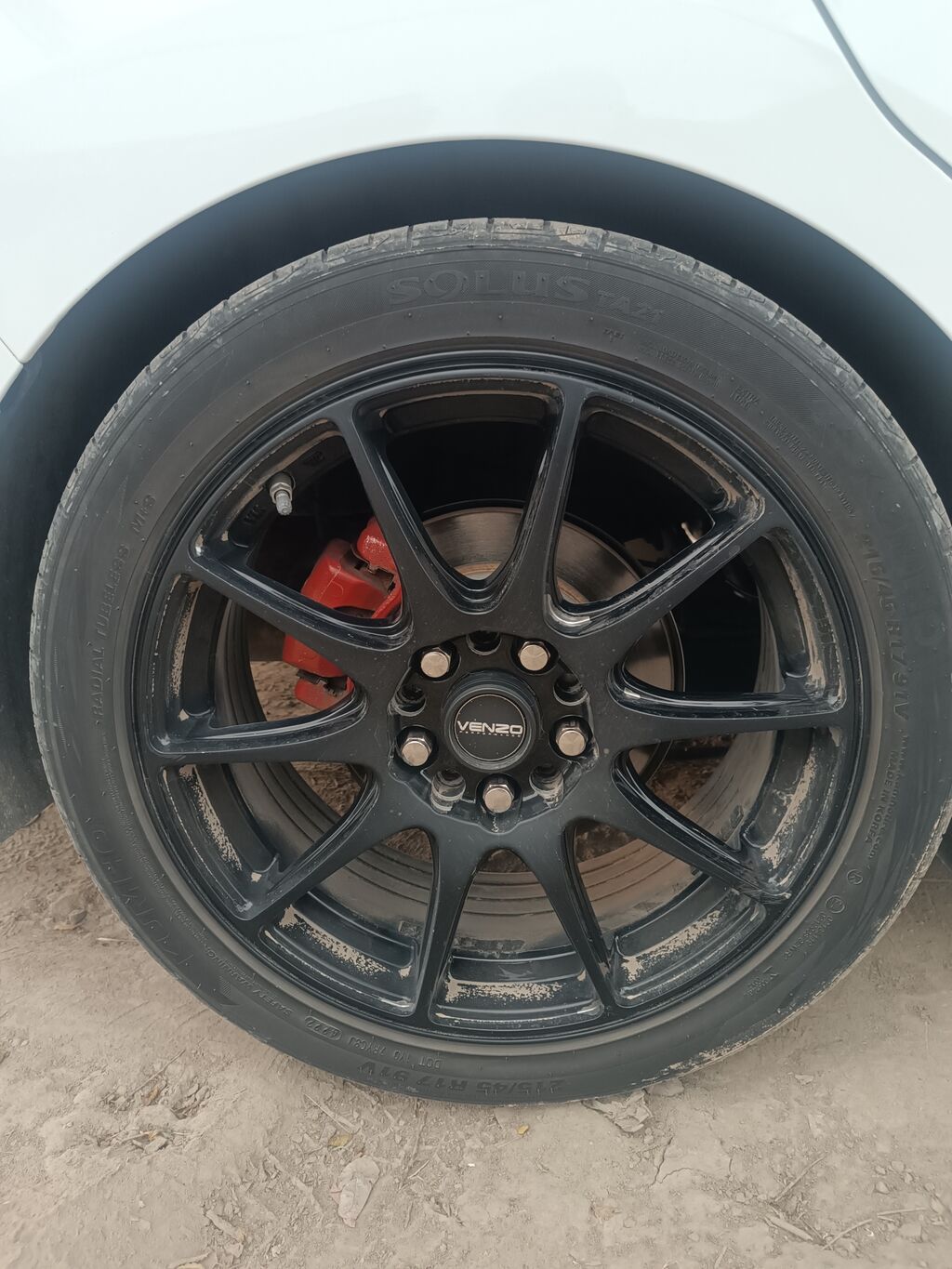Колеса в сборе 215 / 45 / R 17, Лето, Б/у, Легковые, Литые: фото 2