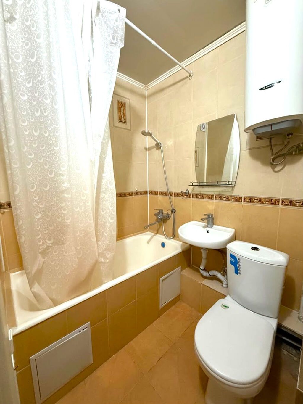 2 комнаты, 46 м², ул. Боконбаева / Гоголя 104 серия, 1 этаж, Старый ремонт: фото 7
