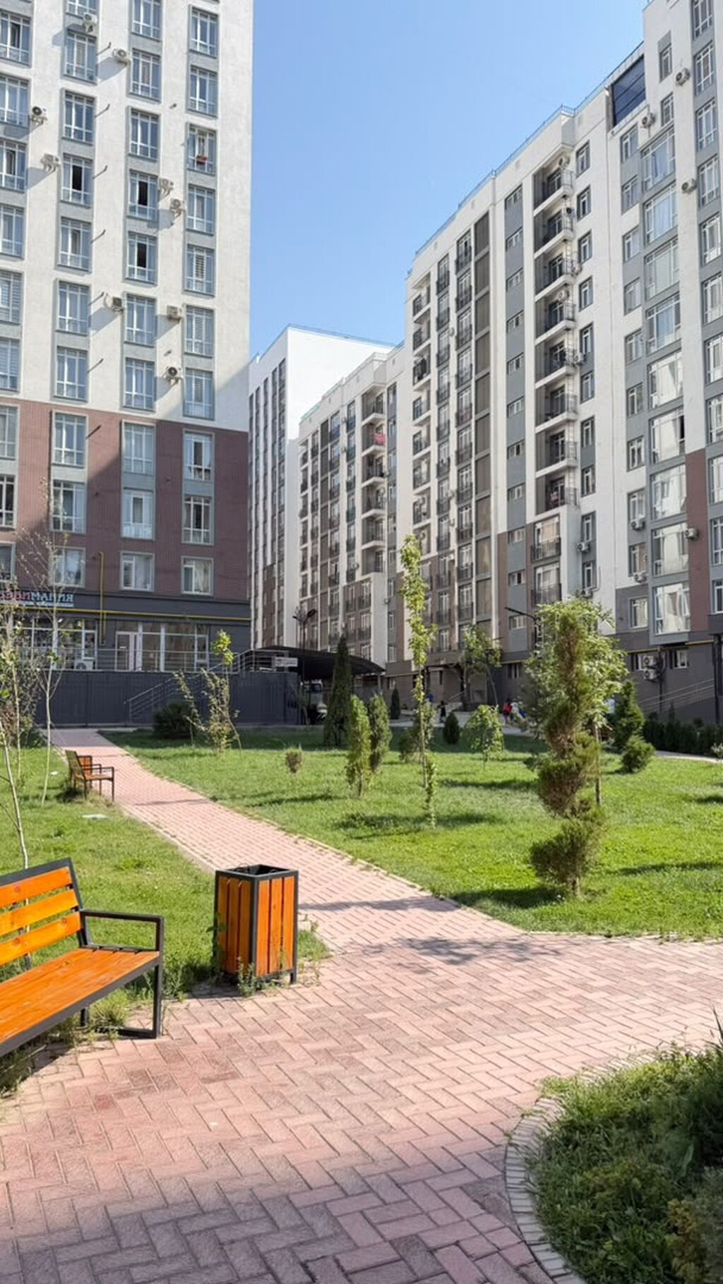 1 комната, 43 м², Асанбай мкр Элитка, 10 этаж, ПСО (под самоотделку): фото 1