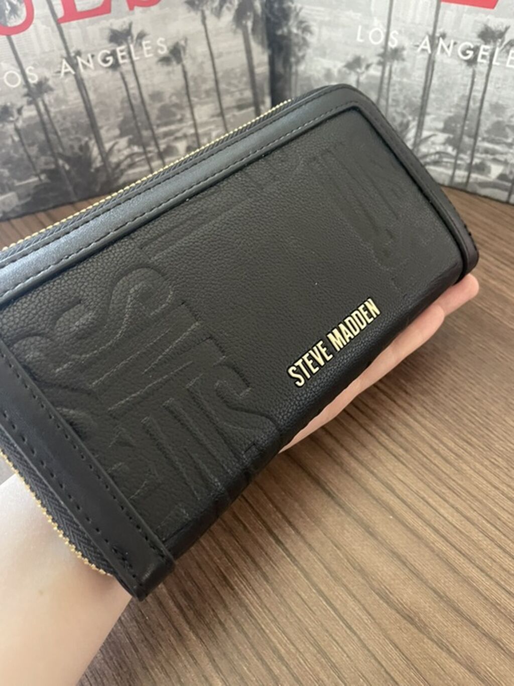 Steve Madden qadın pulqabı – qara rəng - Material: teksturaqlı