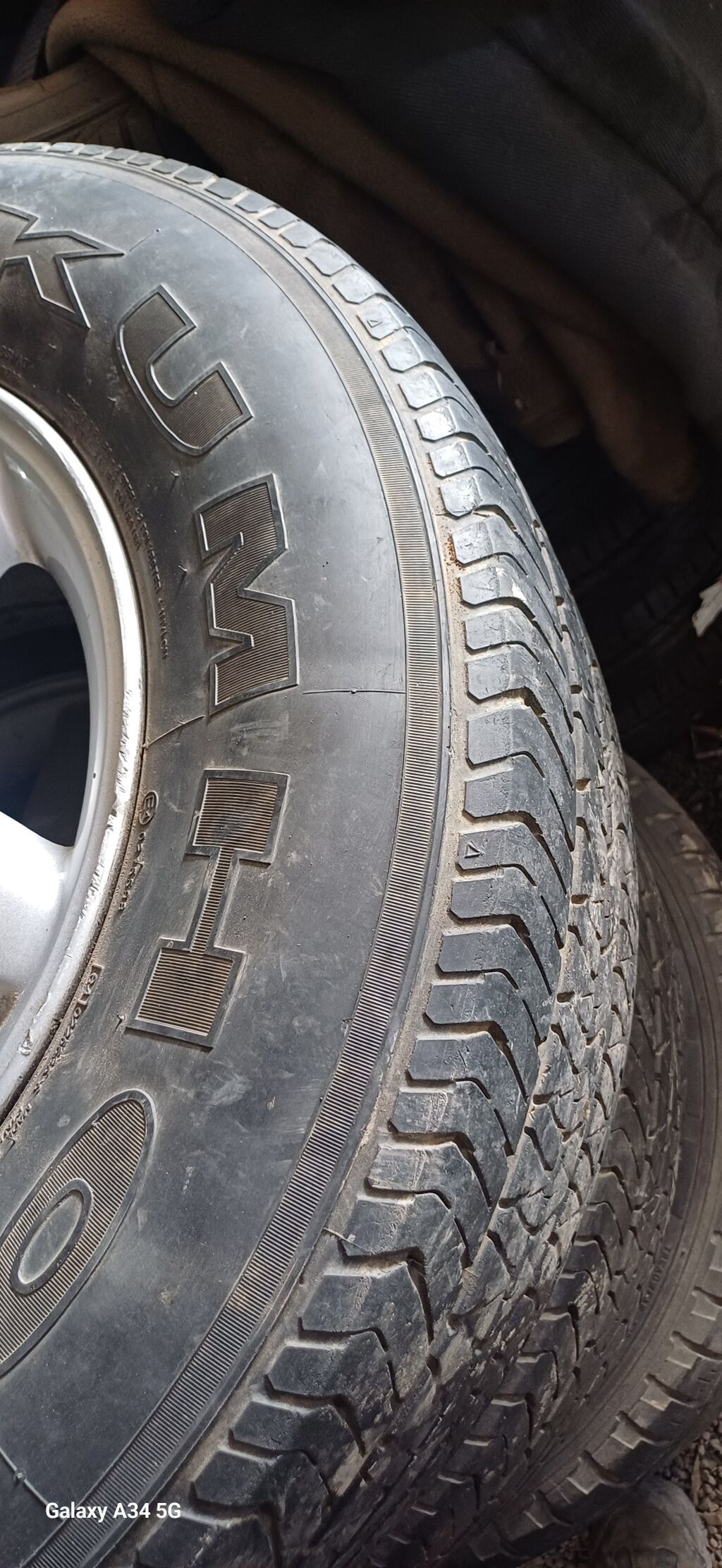 Шины 255 / 65 / R 16, Лето, Б/у, Комплект, Внедорожные (АТ/МТ), Корея, Kumho: фото 3