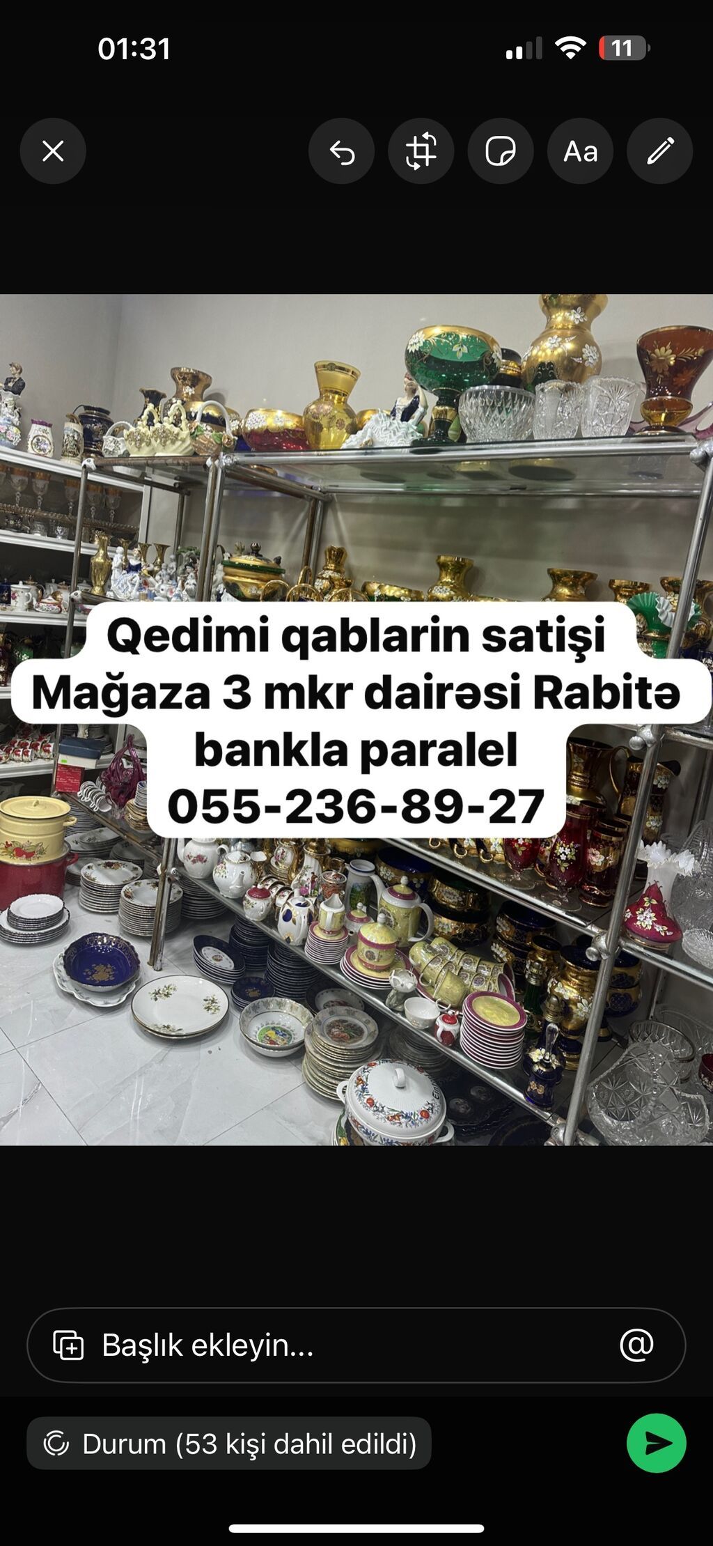 Boşqab 40 m 6 ədədqədimi qablarin münasib satisi bizim ünvanda