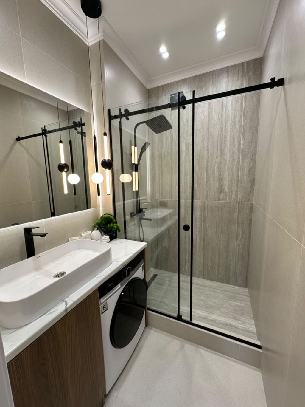 2 комнаты, 68 м², Асанбай мкр Элитка, 11 этаж, Дизайнерский ремонт: фото 6