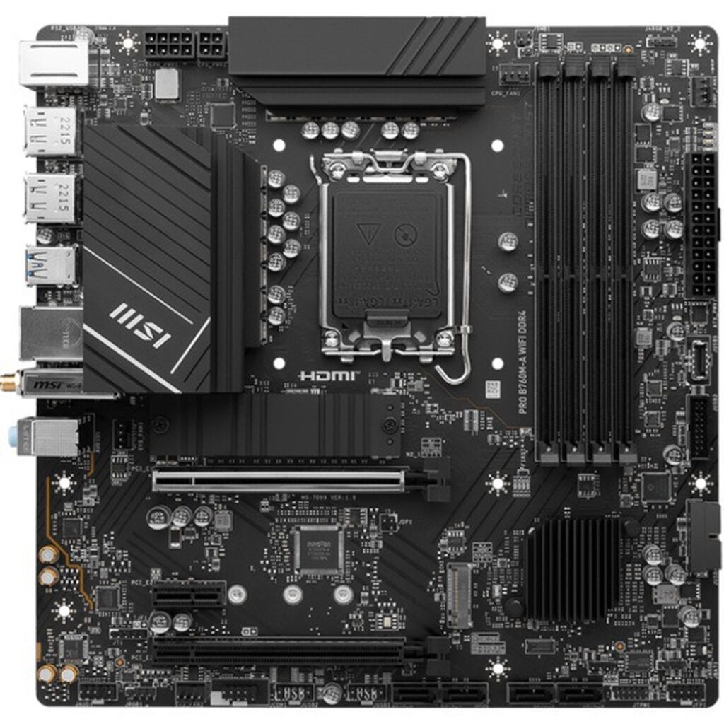 Материнская плата MSI PRO B760M‑A WIFI Мат.платы Intel MSI PRO: фото 2
