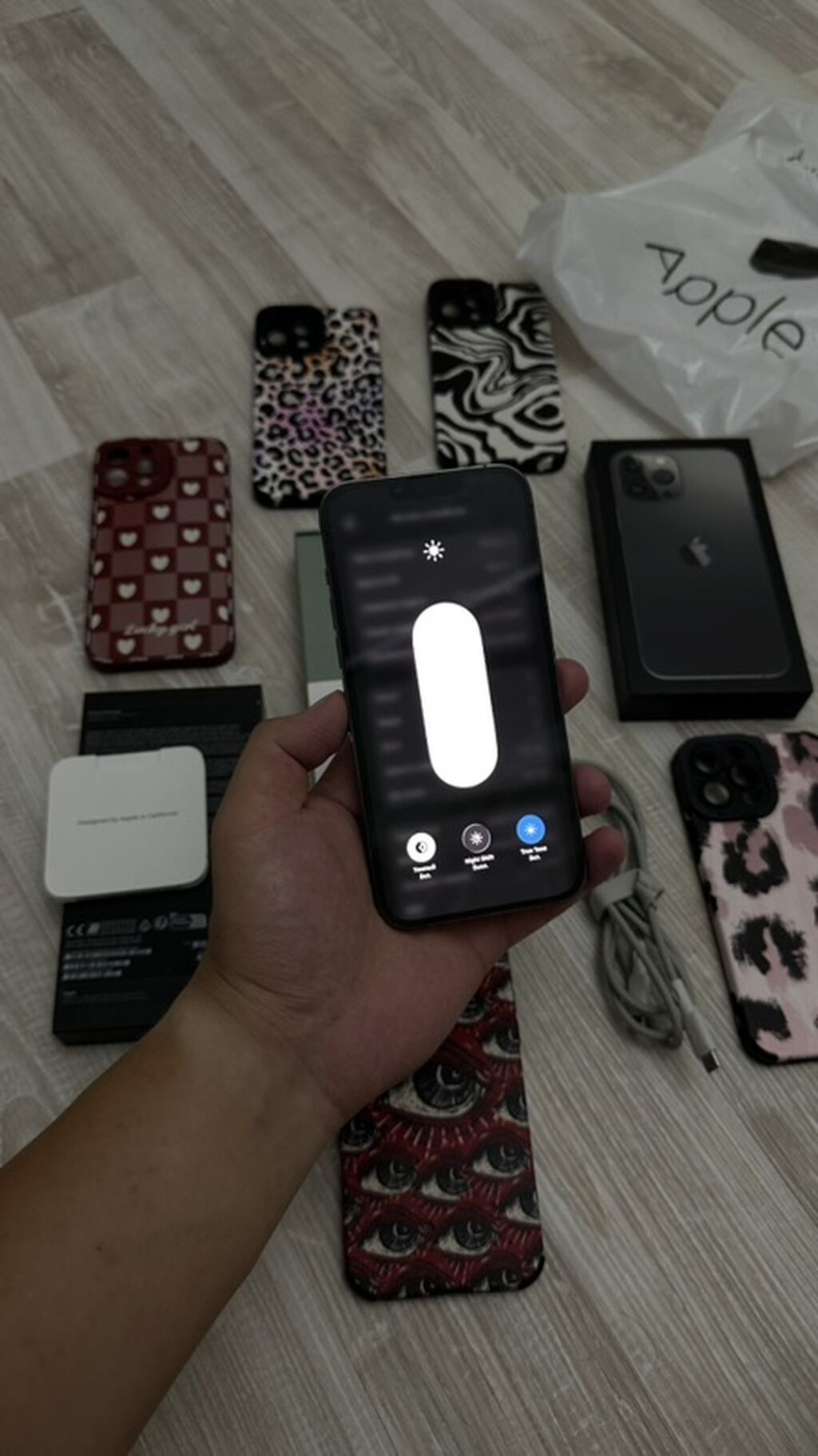 IPhone 13 Pro Max, Б/у, 1 ТБ, Matte Space Gray, Защитное стекло, Чехол, Кабель, 100 %: фото 6