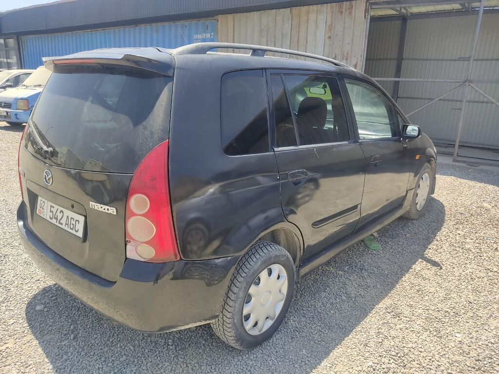 Mazda Premacy 2003 г., черный минивэн: фото 3