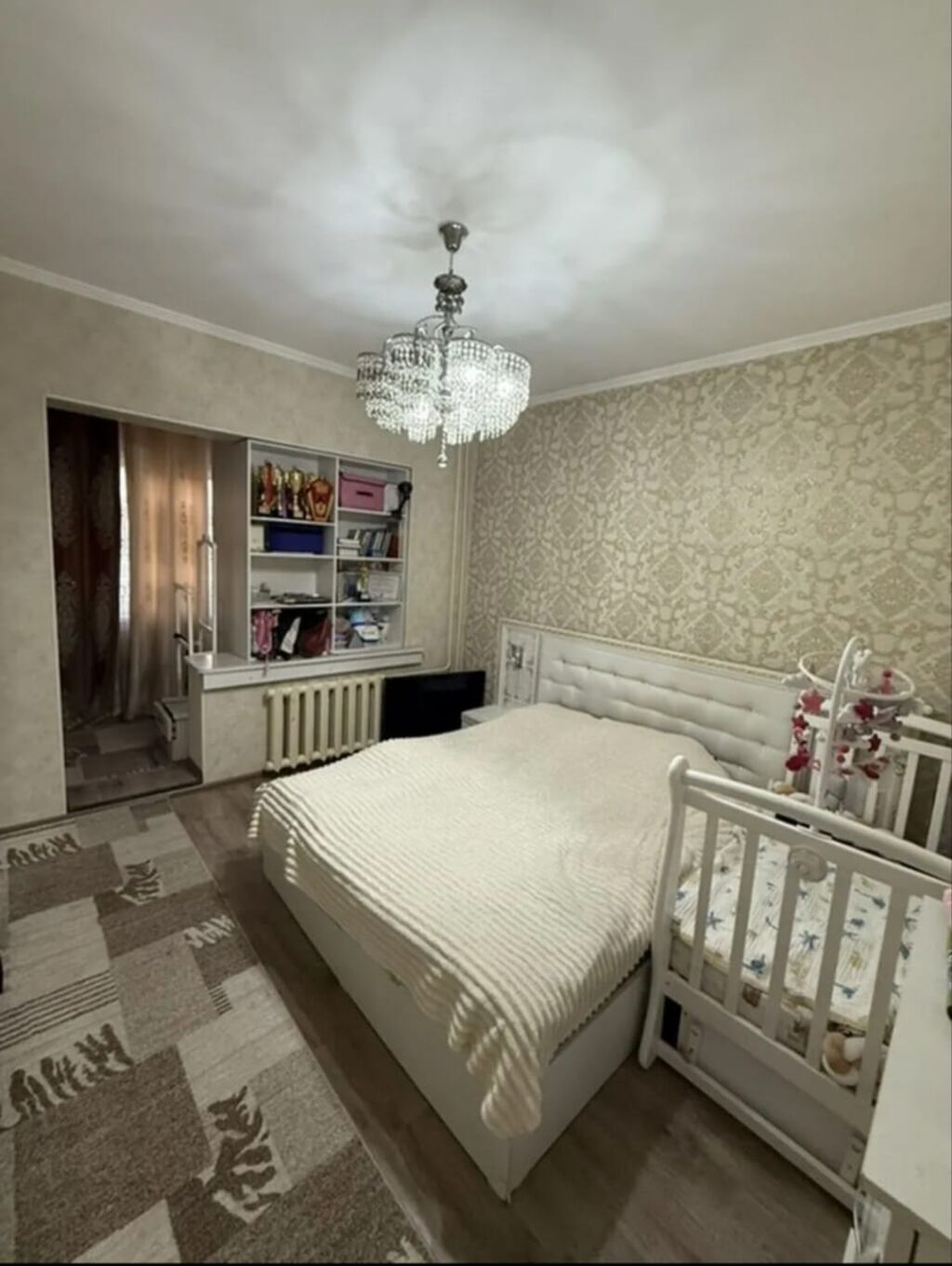 3 комнаты, 63 м², Аламедин-1 мкр 105 серия, 1 этаж, Евроремонт: фото 2