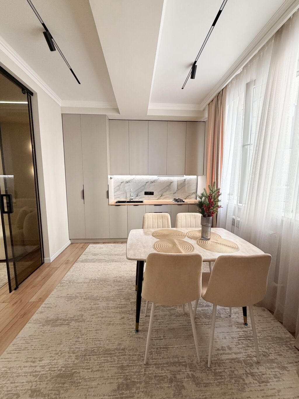 Студия, 60 м², Тунгуч мкр Элитка, 2 этаж, Дизайнерский ремонт: фото 4