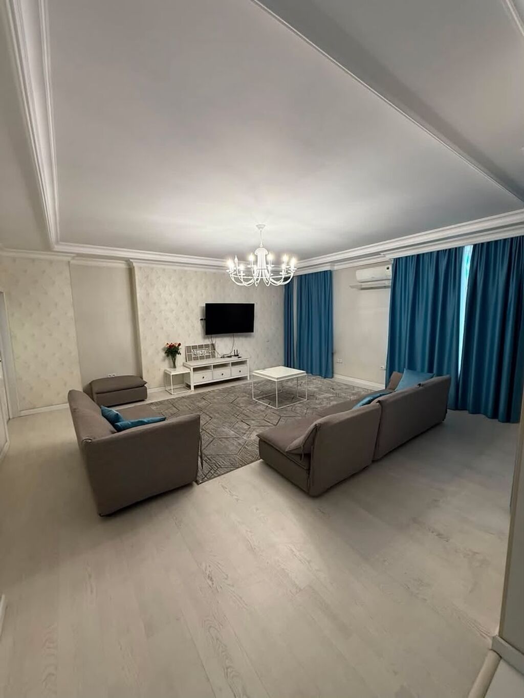 3 комнаты, 133 м², Бишкек Парк ТРЦ Элитка, 4 этаж, Евроремонт: фото 3