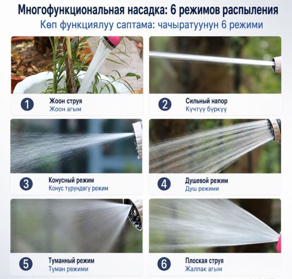 Шланг для полива Garden Master 15М Купить в Бишкеке — катушка с — фото 8