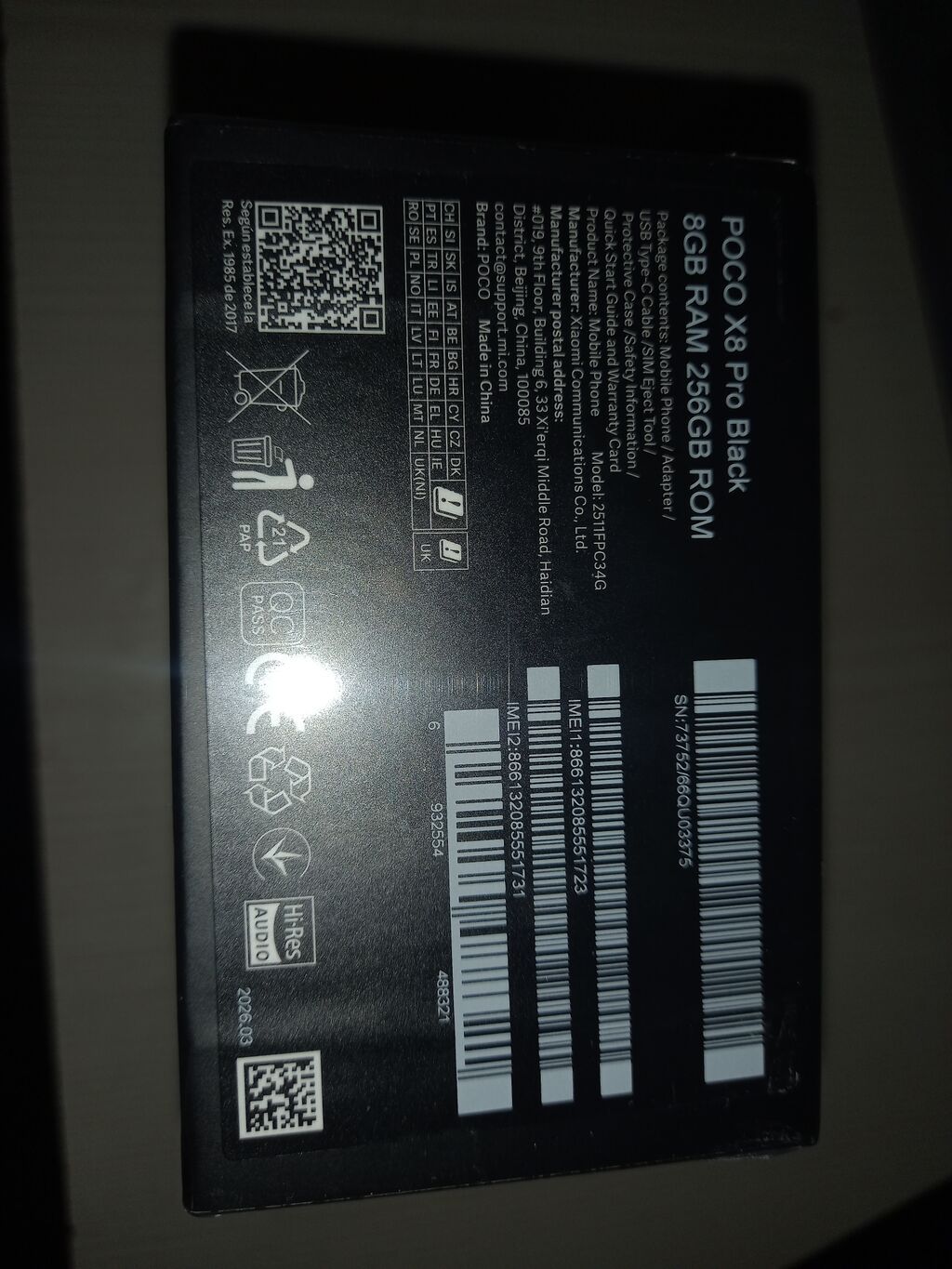 Poco X8 Pro, Новый, 256 ГБ, цвет - Черный, 2 SIM: фото 2