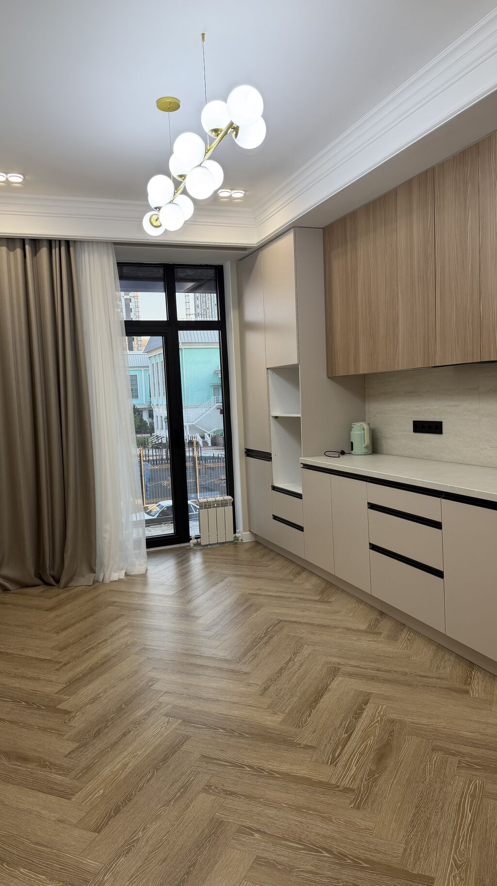 2 комнаты, 58 м², Асанбай мкр Элитка, 2 этаж, Дизайнерский ремонт: фото 2