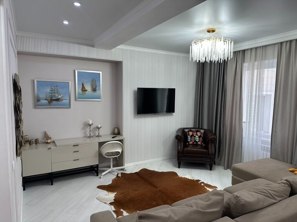2 комнаты, 68 м², Асанбай мкр Элитка, 10 этаж, Дизайнерский ремонт: фото 7