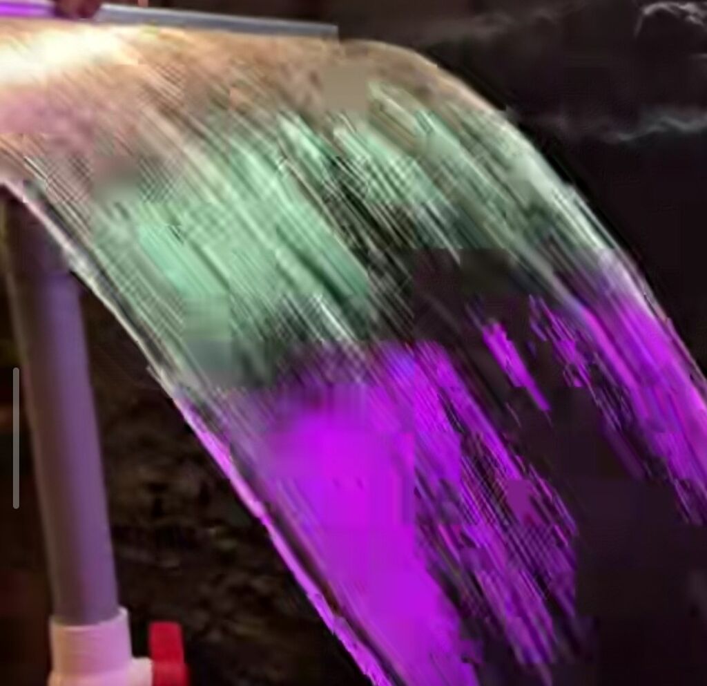 Декоративный LED водопад с RGB подсветкой: фото 4