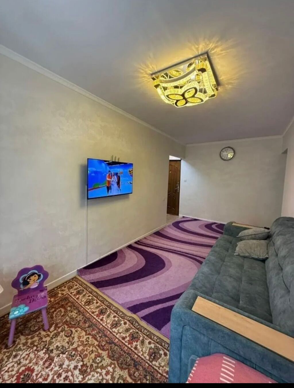 2 комнаты, 43 м², Кок-Жар мкр 104 серия, 1 этаж, Евроремонт: фото 2