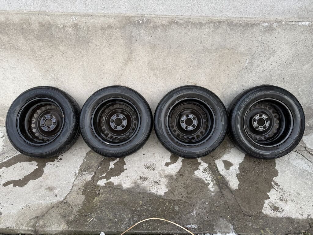 Колеса в сборе 195 / 65 / R 15, Лето, Б/у, Комплект, Легковые, Железные, отверстий - 5: фото 2
