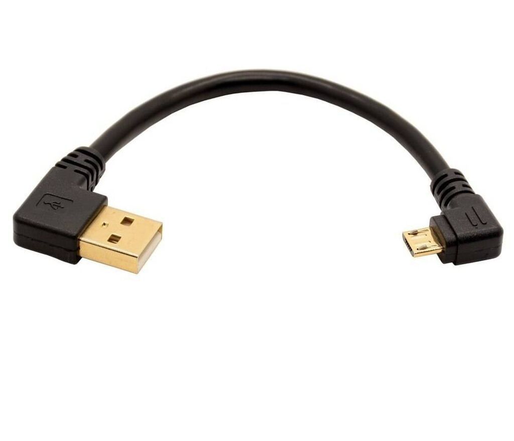 Кабель USB 2.0 к Micro USB B расположен под левым углом / 90