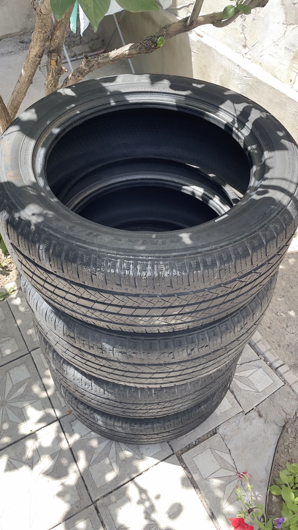 Шины 235 / 55 / R 18, Лето, Б/у, Комплект, Легковые, Kapsen