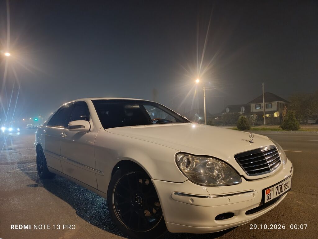Mercedes-Benz S-Class: 2001 г., 3 л, Автомат, Бензин, Седан: фото 2