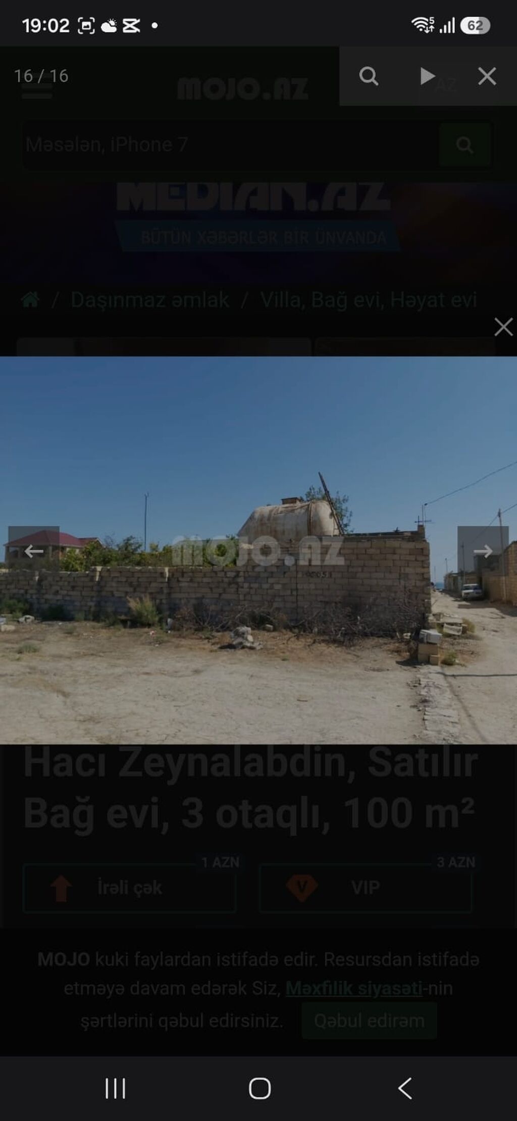 Zeynalabdin Tağıyev, 100 kv. m, 3 otaqlı, Hovuzsuz, Su