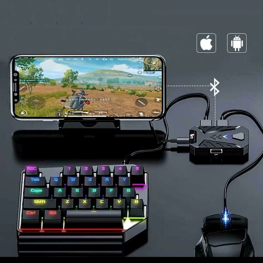 мобильный геймпад pubg контроллер игровая клавиатура мышь конвертер для android ios фото 115