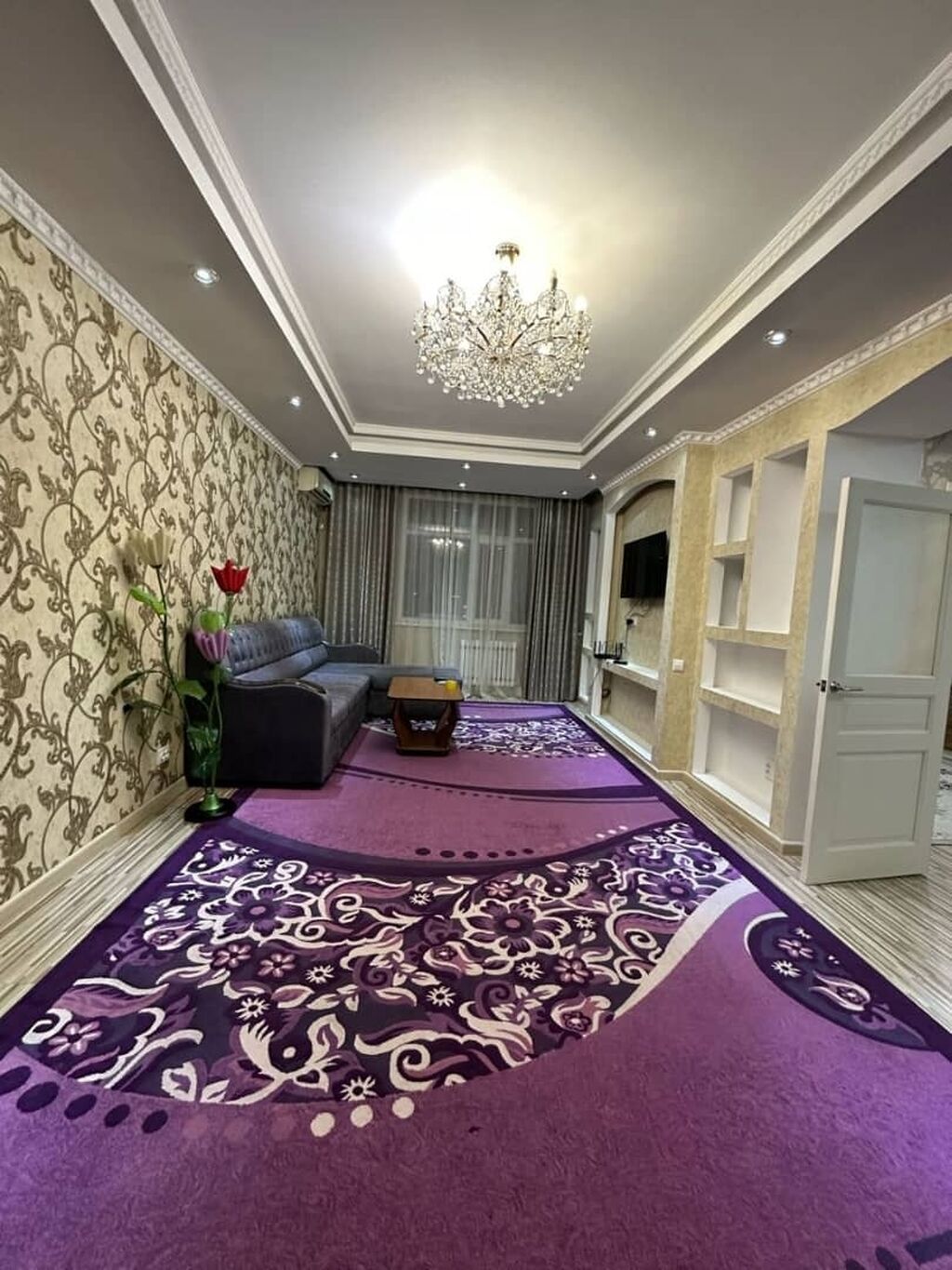 Район: площадь Ала Тоо ск "борсан" 2ком. 84м² 10/10 Мебель баары: фото 3