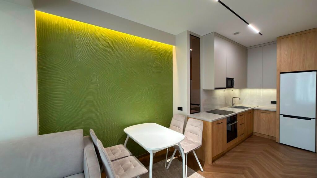 1 комната, 46 м², Асанбай мкр Элитка, 10 этаж, Дизайнерский ремонт: фото 3
