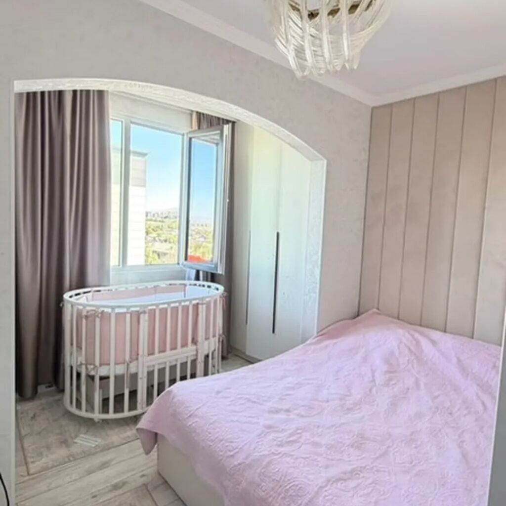 2 комнаты, 60 м², Пишпек 106 серия, 9 этаж, Евроремонт: фото 3