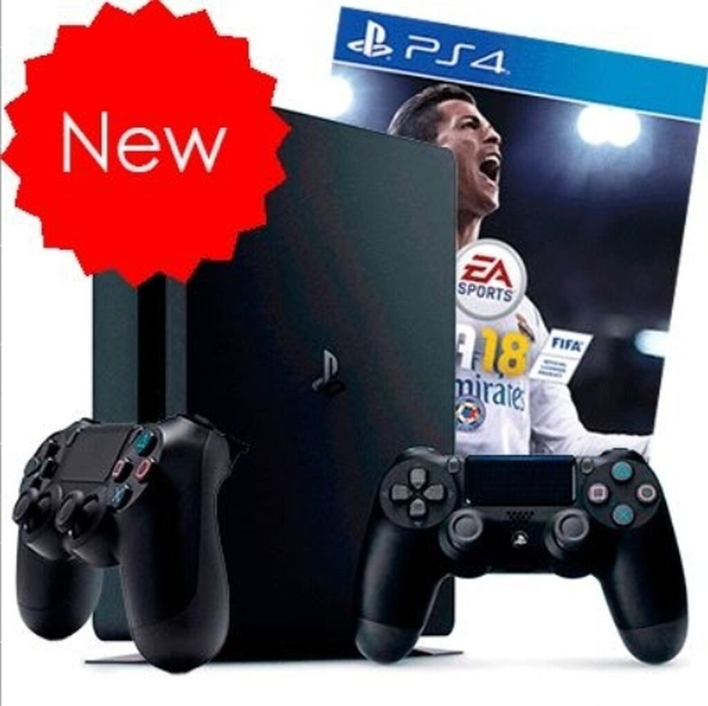 Ростест плейстейшен. PLAYSTATION 4 Slim 1tb 2 джойстика. Ps4 Slim 1tb FIFA 18. Sony PLAYSTATION 4 Slim 1tb FIFA 18 2 геймпада. Плейстейшен 4 с 2 джойстиками