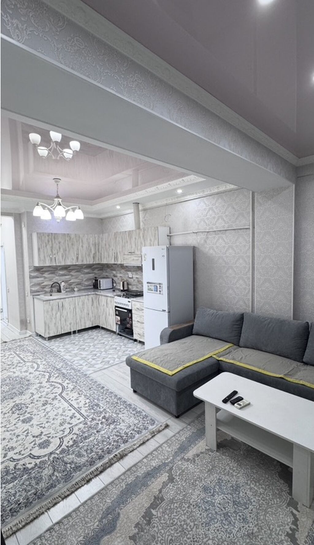 1 комната, 60 м², Бишкек Парк ТРЦ Элитка, 7 этаж, Евроремонт: фото 3