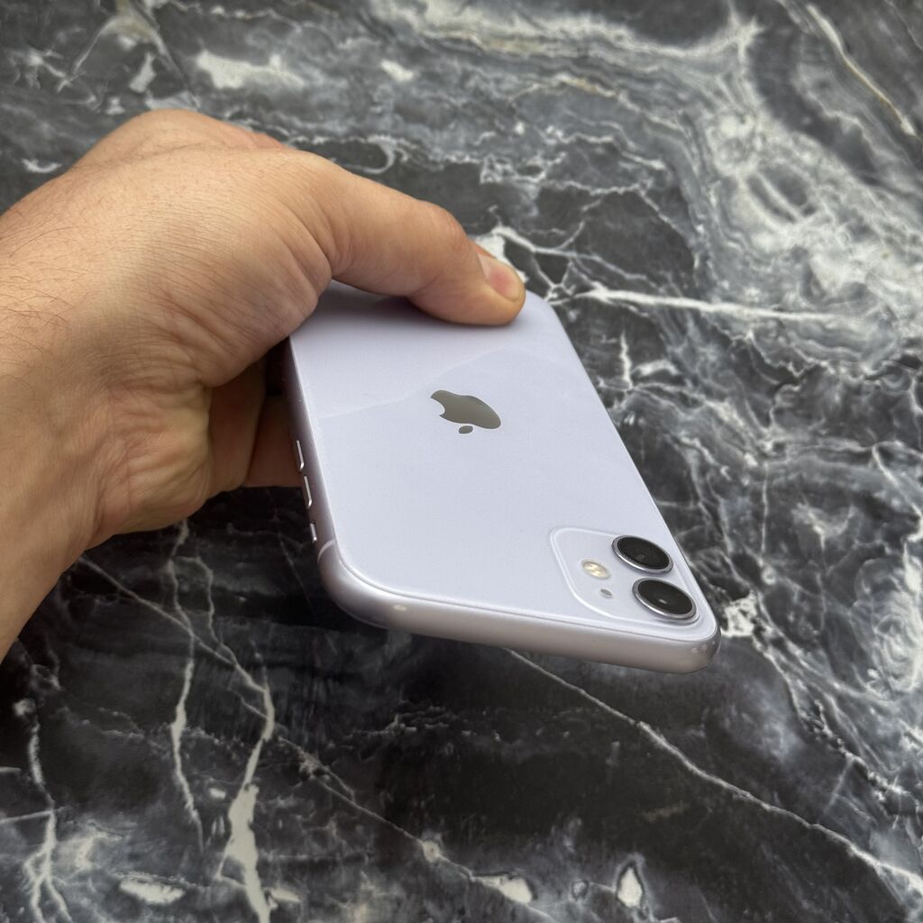 IPhone 11, Б/у, 128 ГБ, Синий, Защитное стекло, Чехол, 88 %: фото 3