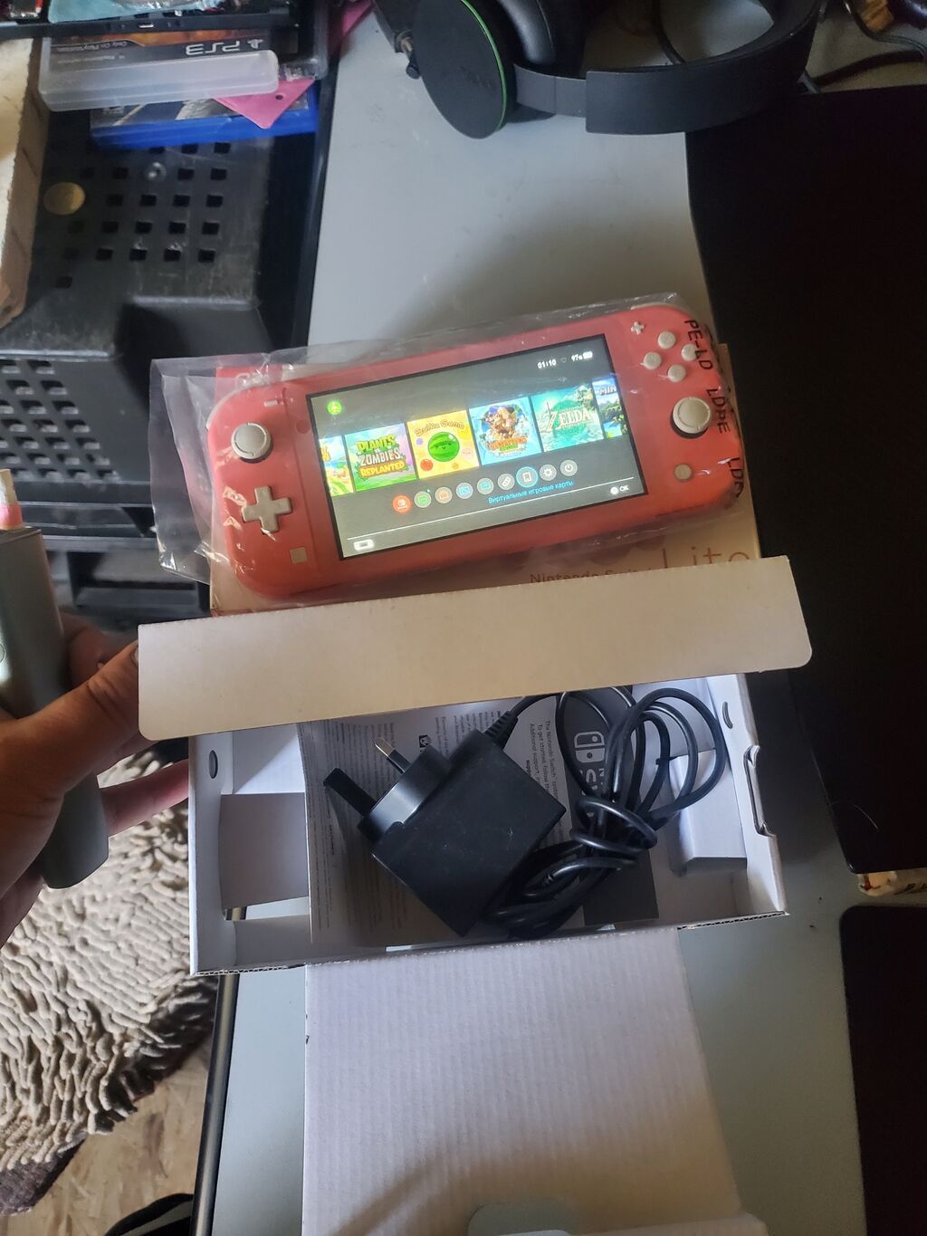 Nintendo Switch lite чипованная (прошитая) встроенная память 32гб+32гб: фото 2