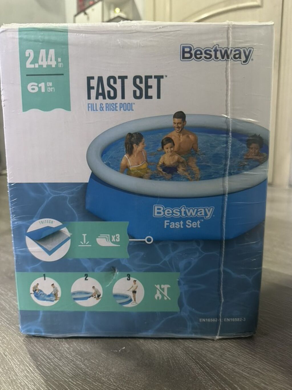 Надувной бассейн Bestway Fast Set - Серия: Fast Set (Fill & Rise
