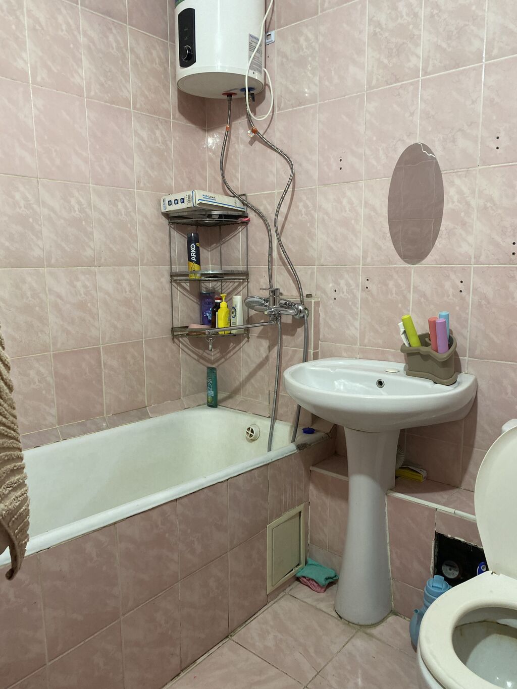 2 комнаты, 44 м², Кок-Жар мкр 104 серия, 4 этаж, Старый ремонт: фото 8