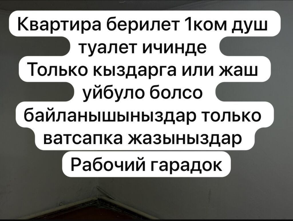 1 комната, Рабочий Городок Только девушкам