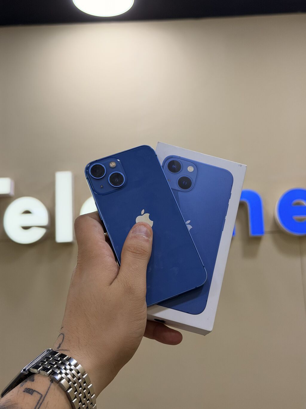 IPhone 13 mini, 128 GB, Göy, Zəmanət, Kredit, Simsiz şarj