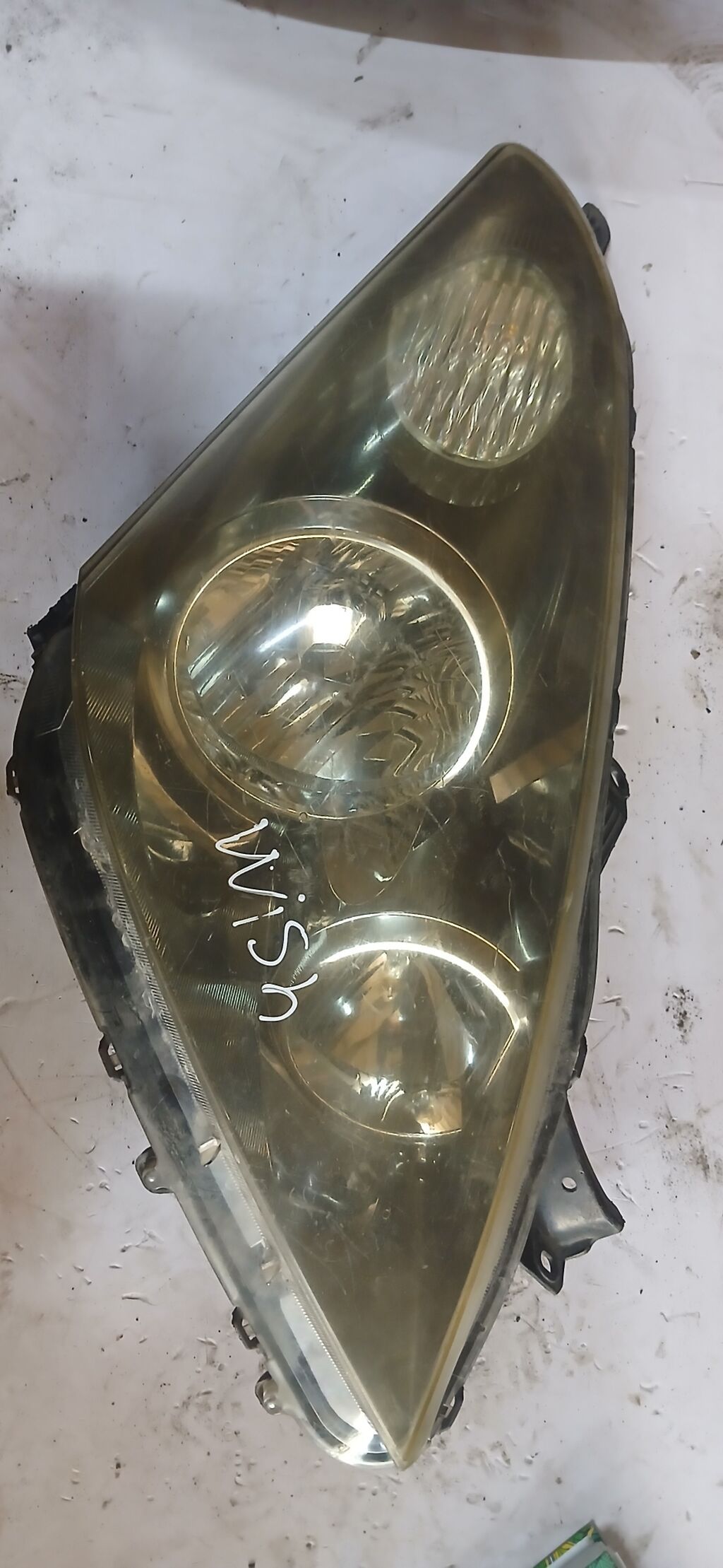 Передняя левая фара Toyota 2004 г., Б/у, Оригинал, Япония: фото 2