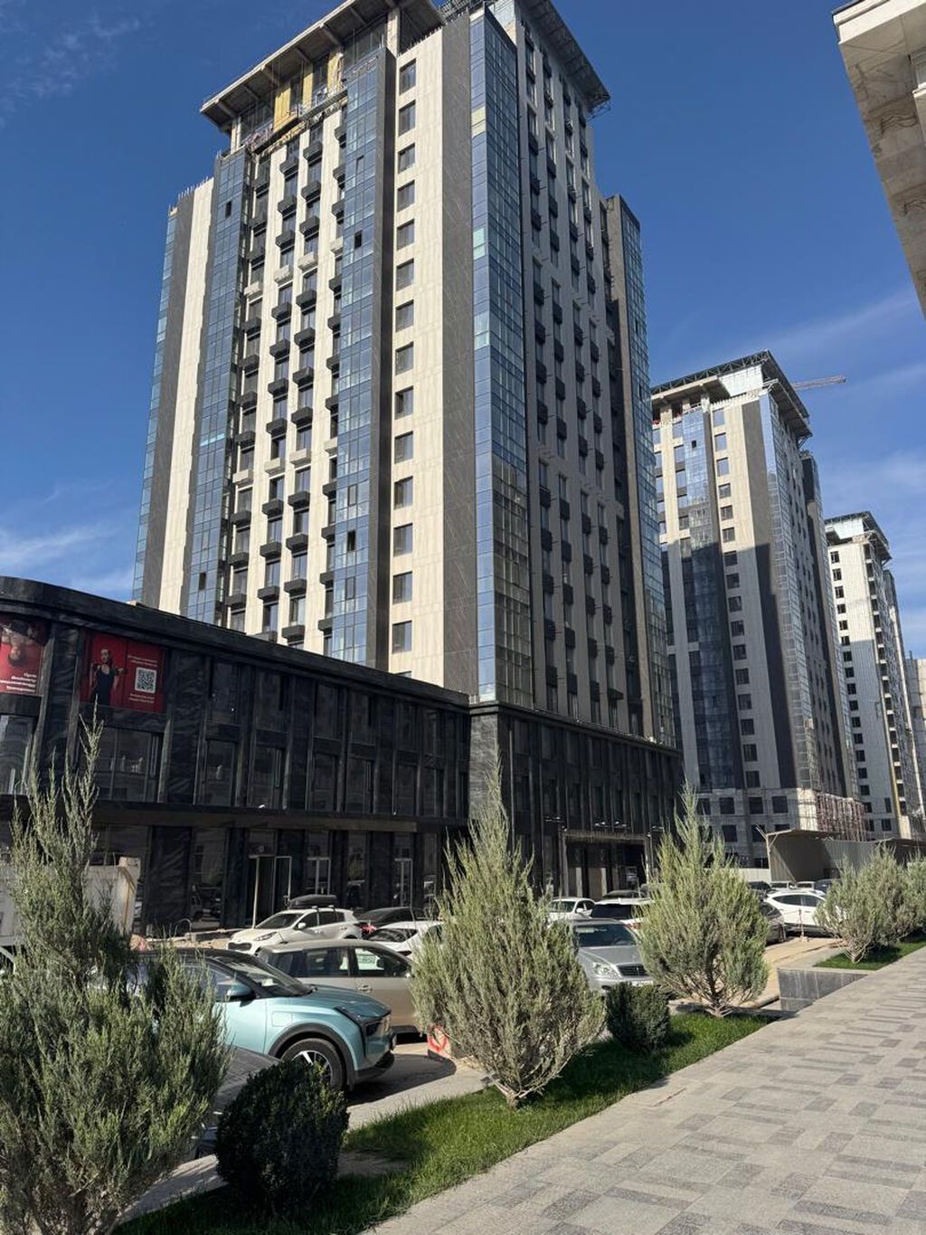 3 комнаты, 89 м², Асанбай мкр Элитка, 20 этаж, ПСО (под самоотделку): фото 2