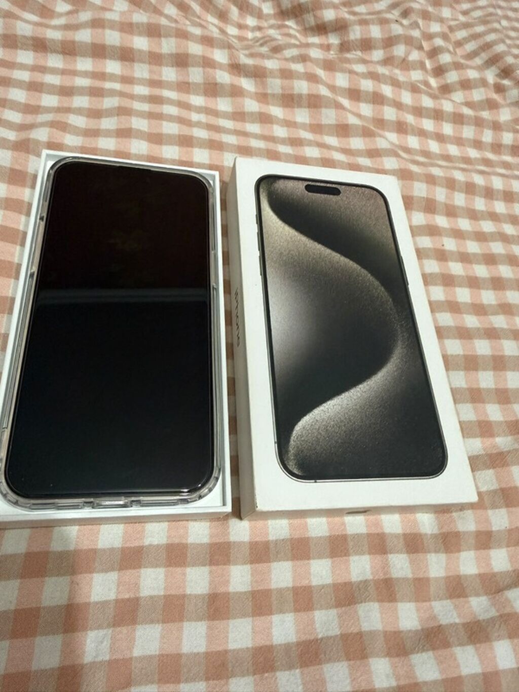 IPhone 15 Pro Max, Новый, 256 ГБ, Natural Titanium, Защитное стекло, Чехол, Коробка, 87 %: фото 4